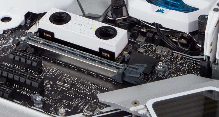 Image du produit Corsair M.2 water block, XM2 2280 White