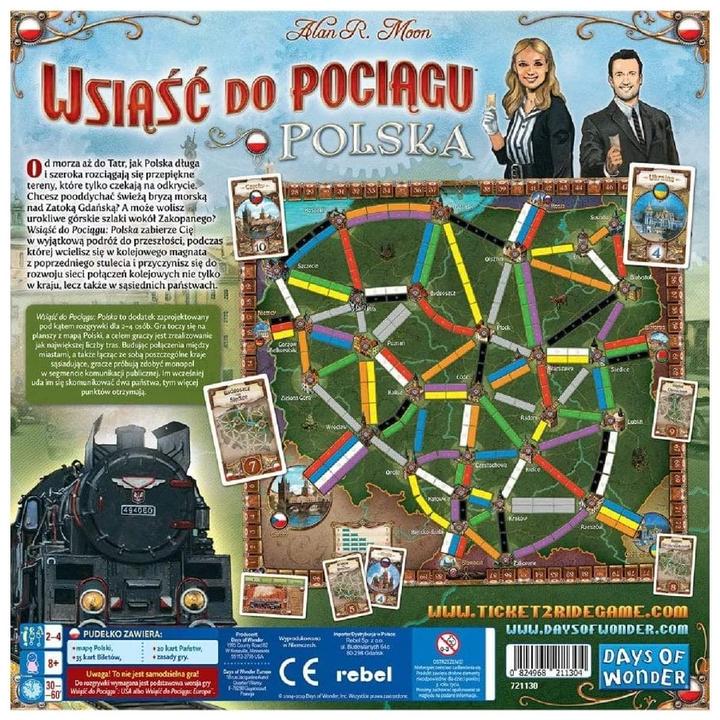 Image du produit Rebel Dodatek do gry Wsiąść do Pociągu : Kolekcja Map 6.5 - Polska (Polonais)