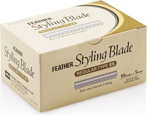 Actual product image Feather Razor blades 50 pieces + box (10 x)
