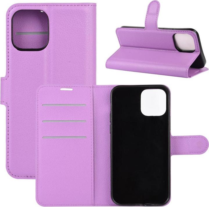 Image du produit Cover-Discount iPhone 12 / 12 Pro - Housse en cuir violet (Apple iPhone 12, Apple iPhone 12 Pro)