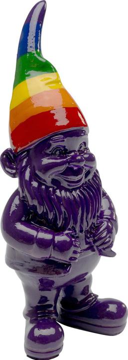 Actual product image Kare Design Deko Figur Zwerg Rainbow Lila 11cm