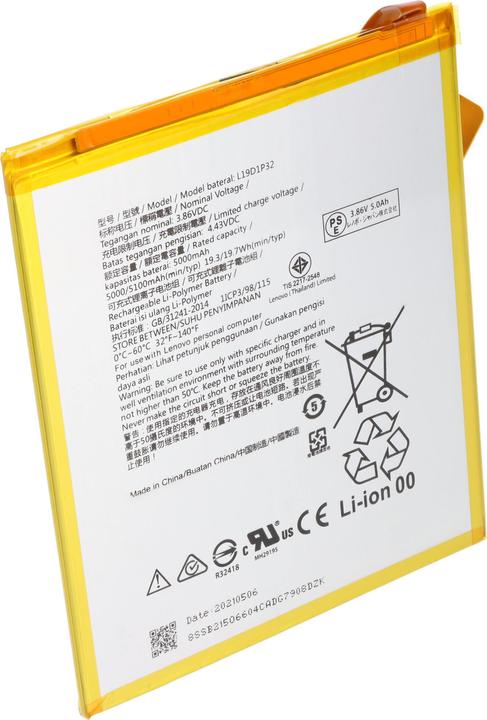Image du produit AccuCell Batterie compatible avec Lenovo Tab M10 Plus, TB-X606F, Li-Polymer, 3,85V, 5000mAh, 19,2Wh