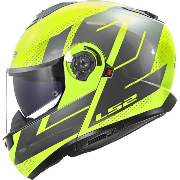 Actual product image LS2 FF908 STROBE II CODE Klapphelm gelb-grau L (L)