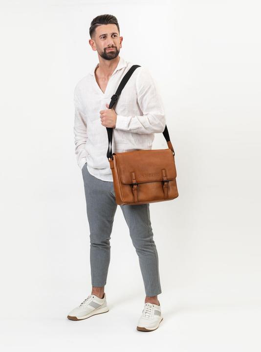Produktbild Farmhood Memphis Aktentaschen Messenger Leder 38 cm Laptopfach (15.75")
