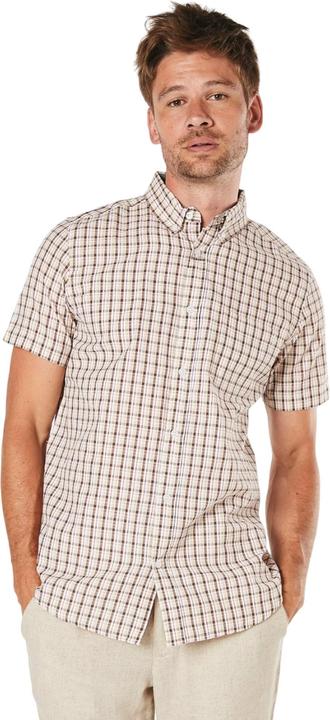 Actual product image Universal Textiles Mens Sail Checked Short-Sleeved Shirt (L)