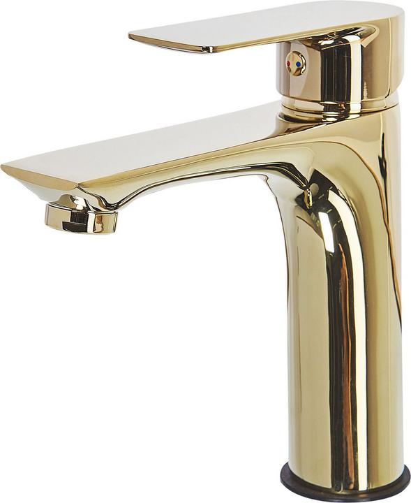 Produktbild Beliani Wasserhahn Einhandmischer Messing gold BERLOI