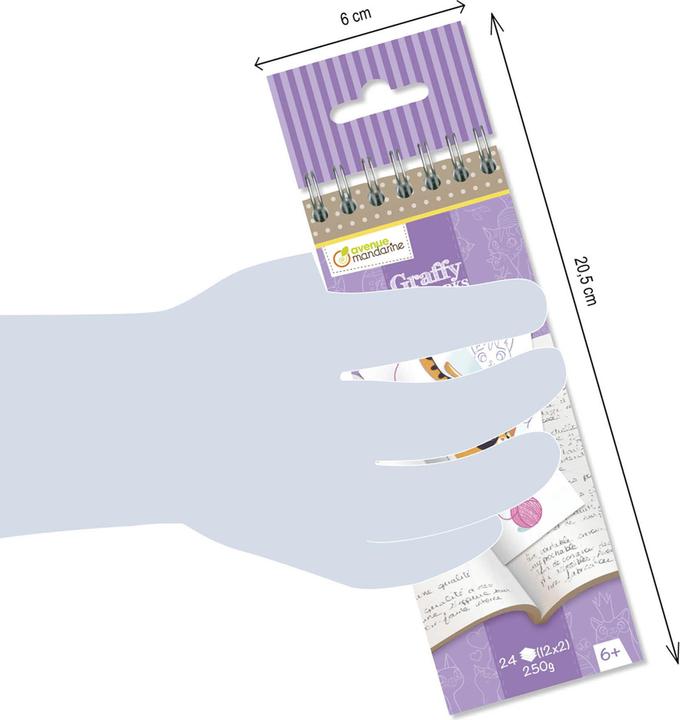Image du produit Avenue Mandarine Graffy Bookmark, Chats -
