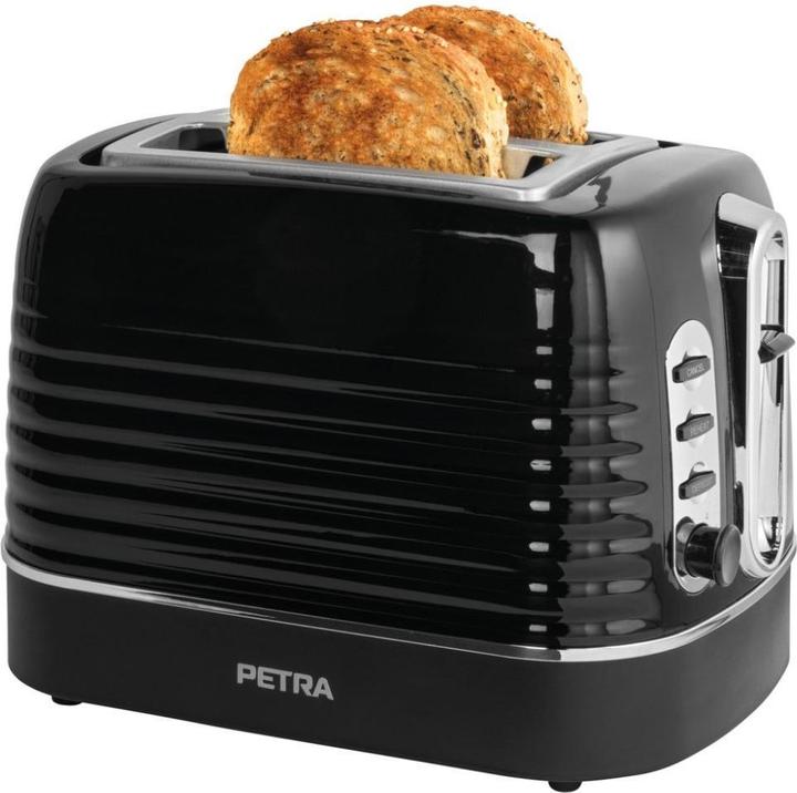 Petra PT5573BLKVDE Oscuro 2 slice toaster