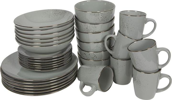Image du produit Tavola Set de vaisselle 30 pièces Lucca gris (30 pièce(s))