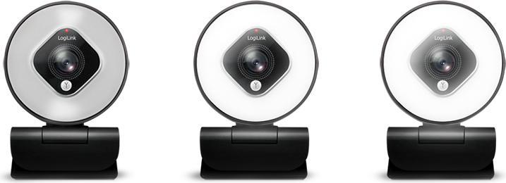 Actual product image LogiLink UA0384 Webcam LL1 Stream, USB 2.0, HD 1920x1080, 76 degree, black (2.10 Mpx)