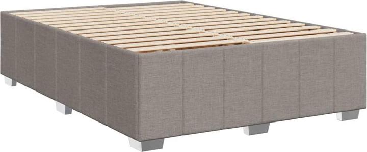 Image du produit VidaXL Lit Boxspring avec matelas Lit double Lit rembourré Taupe 140x200cm (140 x 200, 140 x 200)