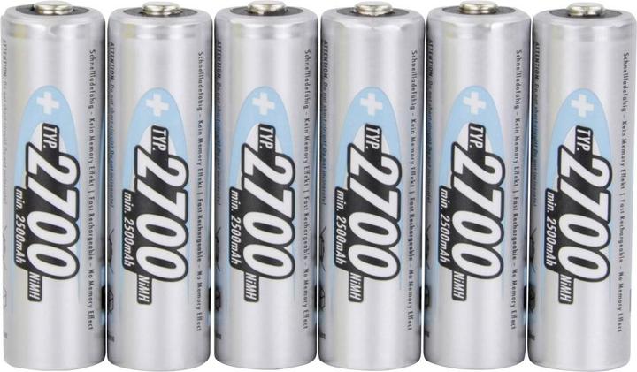 Produktbild Ansmann Mignon (AA)-Akku NiMH HR06 (6 Stk., AA, 2700 mAh)
