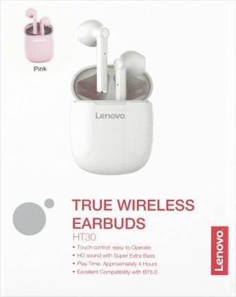 Actual product image Lenovo Auricolari Bluetooth 5.0 Ipx5 Water Resistant Ht30 Rosa (4 h, Wireless)