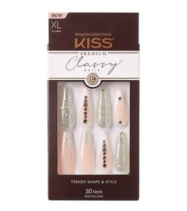 Produktbild KISS Adhesive nails Classy Nails Premium - Sophisticated 30 pcs (Kunstnägel)