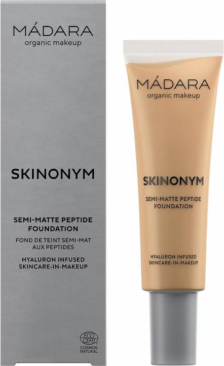Madara Organic Skincare SKINONYM Semi-Matte Peptide Foundation 30ml 50 Golden Sand (50 Golden Sand)