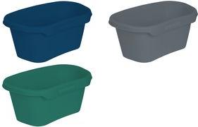 Produktbild keeeper Wäschewanne "tilda eco", Breite: 575 mm, grau Farbe: eco-grey, aus 100% Recyclingkunststoff