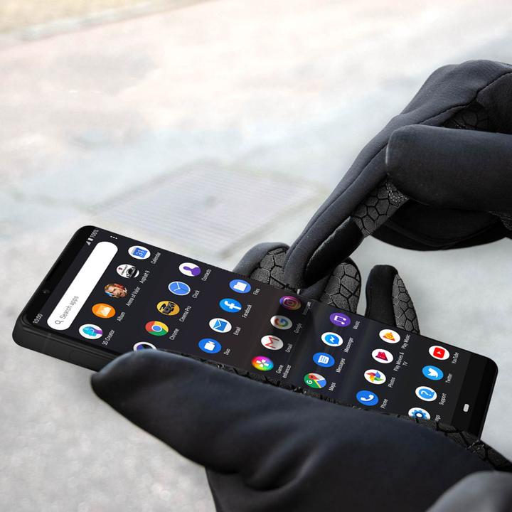 Produktbild Avizar West Biking Unisex Sporthandschuhe & Touchscreen-Handschuhe, Grösse S - Schwarz (S)