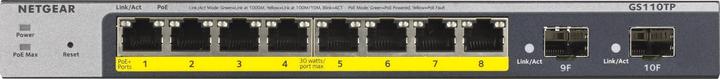 Actual product image Netgear GS110TP-300EUS (10 Ports)