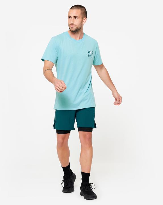 Image du produit Domyos Short 2-en-1 homme respirant - turquoise (XXL)