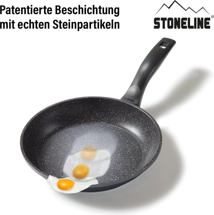 Actual product image Stoneline 6841 frying pan 24 cm (24 cm, Pan set + pot set, Aluminium)