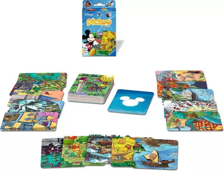 Actual product image Ravensburger 23478 - Pictoo Disney Card Game - Quick card search game for children aged 4 and over (Multilingual)