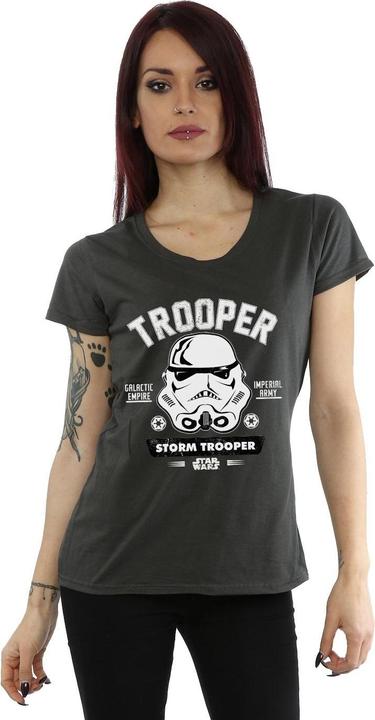 Actual product image Star Wars Womens/Ladies Stormtrooper Collegiate Cotton T-Shirt (S)