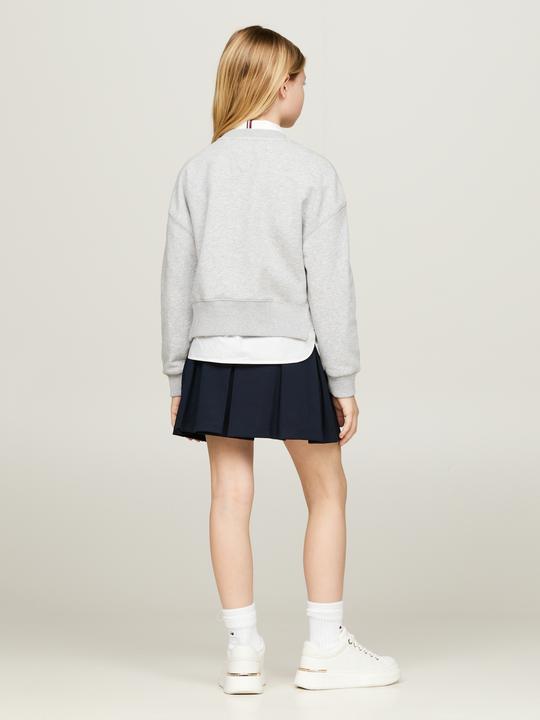 Produktbild Tommy Hilfiger Kids NY Geborduurde Sweater - Girls - Grijs - 14 jaar (14)