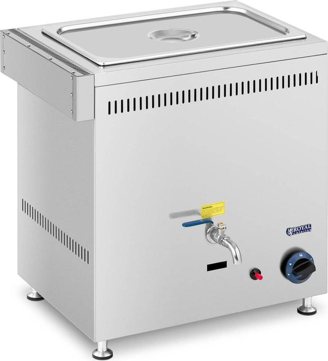 Royal Catering Gas Bain Marie - 3,300 W - GN 1/1 - 0.03 bar - G31