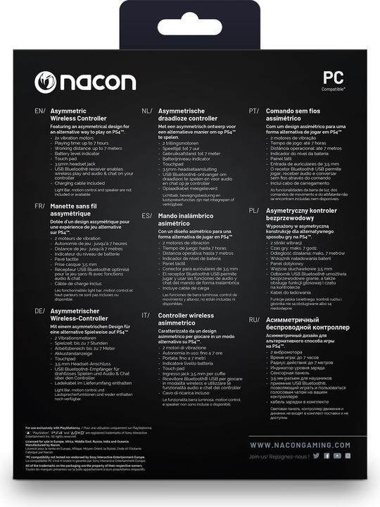 Produktbild Nacon Gaming Asymmetric Wireless Controller (PS4)