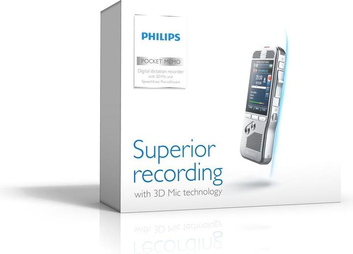 Immagine prodotto Philips DPM8000 Pocket Memo (incl. software, interruttore a slitta internazionale). (4 GB)