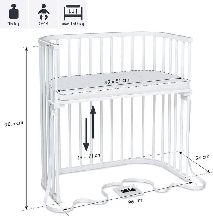 Actual product image Babybay Boxspring Extra ventilated
