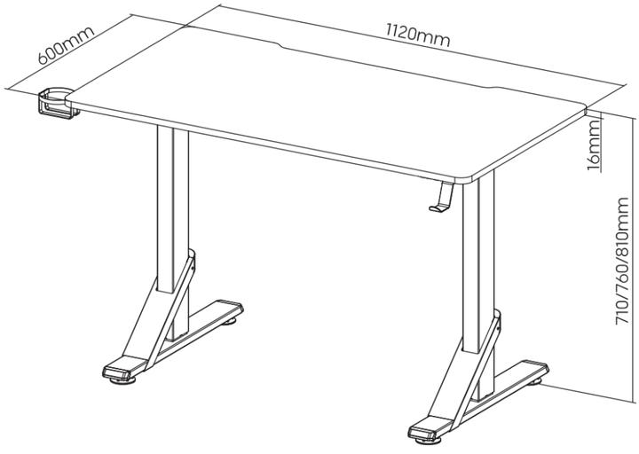 Image du produit Oplite Bureau de jeu Balistic MK 1