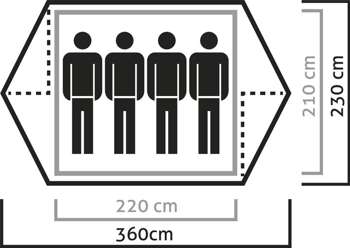 Produktbild Salewa Denali IV (Kuppelzelt, 3.60 kg, 4 Personen)