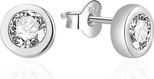 Immagine prodotto Agato - Elegant silver stud earrings AGT-E057PW - Diameter: 0.7 cm