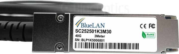 Immagine prodotto BlueLAN Compatibile Extreme Networks 40GB-C05-QSFP-EN Cavo QSFP ad attacco diretto, 40GBASE-CR4