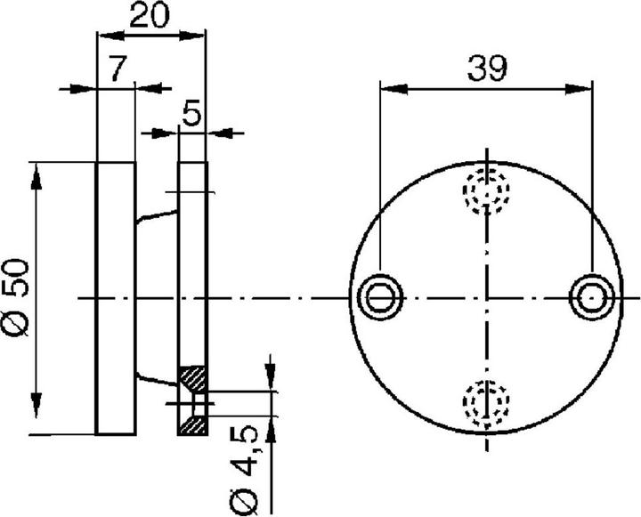 Produktbild Dormakaba Haftgegenplatten MAG (Indoor)