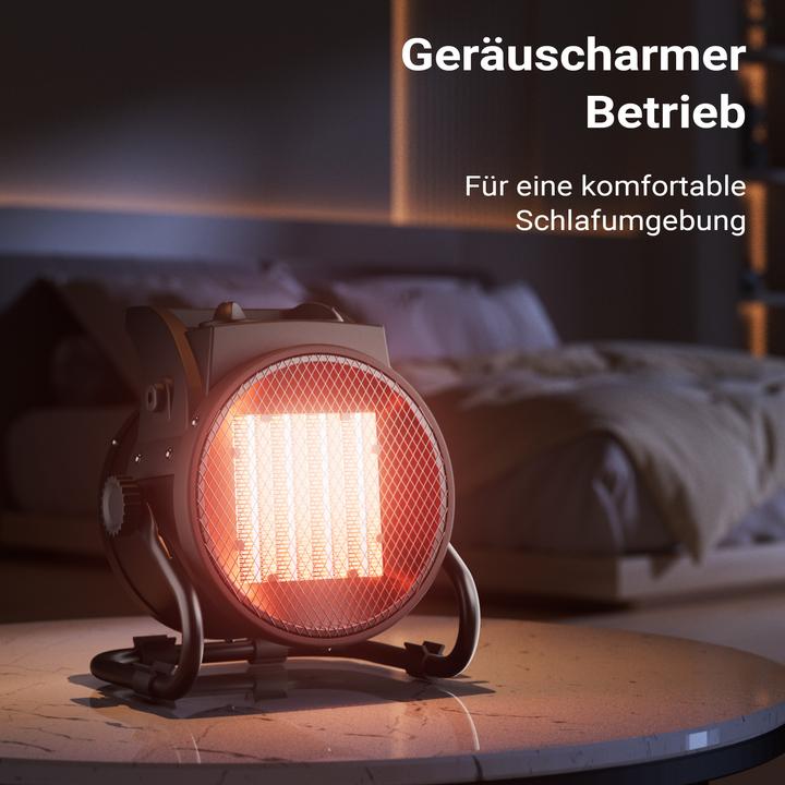Immagine prodotto Wiltec Keramik Heizstrahler 2kW Heizlüfter Heizgerät Schnellheizer Elektrisch (2000 W)