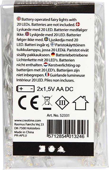 Image du produit Creativ Company Chaîne de lumières (3.15 m)