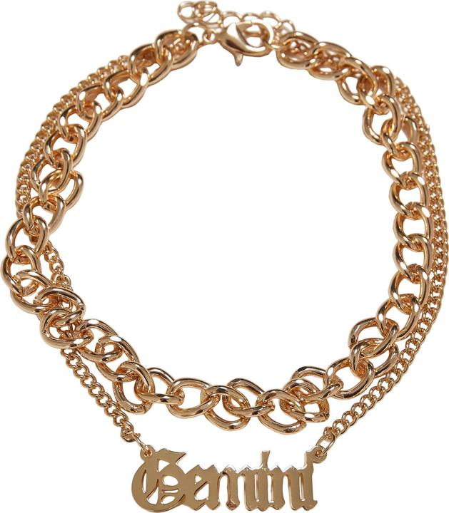 Actual product image Urban Classics Zodiac Golden Anklet - 17154 (80% Iron, 20% stainless steel)