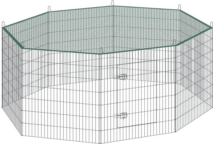 tectake Enclosurewithsafetynet,plug-insystem,Ø204cm