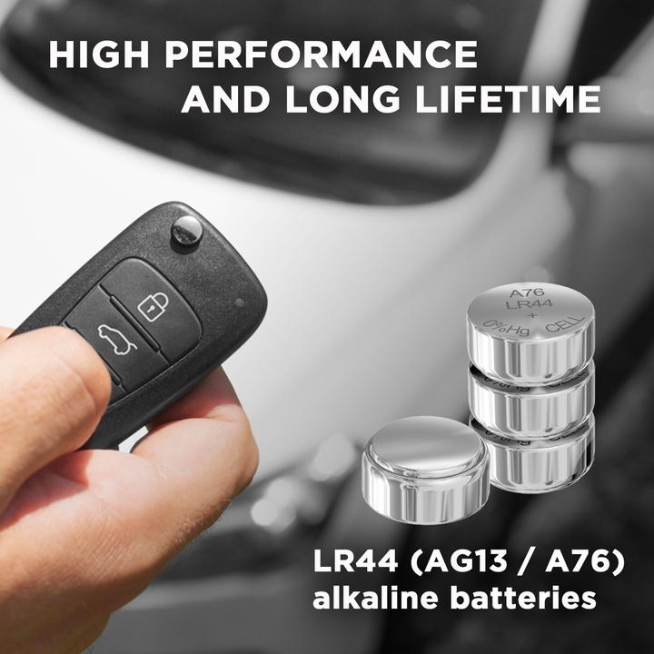 Immagine prodotto Energenie Batterie alcaline LR44, confezione da 4 pezzi (4 pz., LR44, 150 mAh)