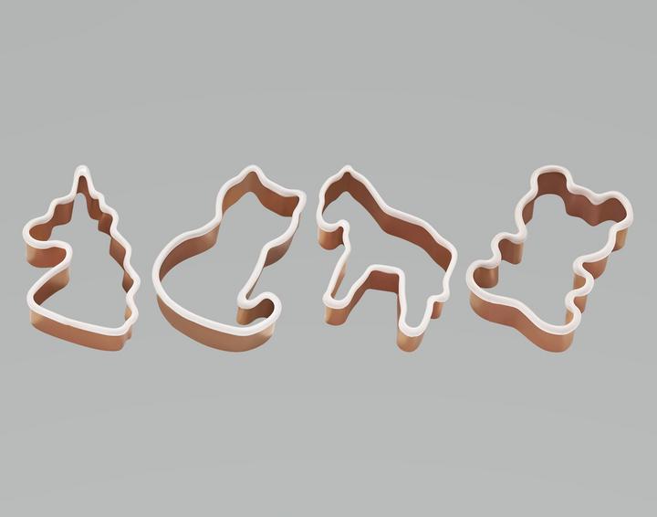 Image du produit Lurch Cookie cutter Animals 4pcs set