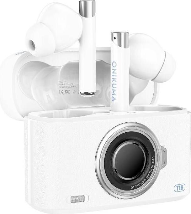 Actual product image Onikuma T18 Bluetooth In-Ear Earphones White (18 h, Wireless)