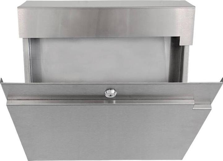 Actual product image SafePost 810 Design letterbox stainless steel