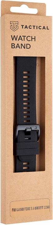 Actual product image Garmin Tactical 426 Silicone Strap for Fenix 5|6 QuickFit 22 mm Black (22 mm, Plastic)
