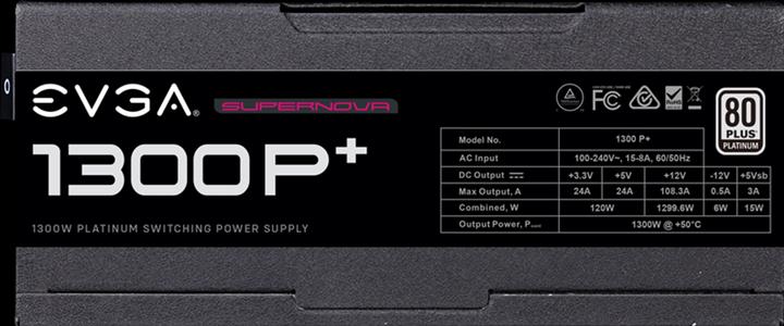 Actual product image EVGA SuperNOVA 1300 P+ Fully Modular 80+Platinum (1300 W)
