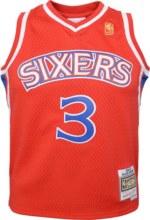 Mitchell & Ness Swingman Kinder Jersey Philadelphia 76ers Allen Iverson US18 (18, 19, 20)