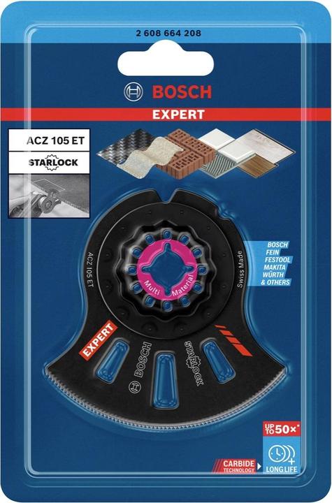 Productafbeelding Bosch Professional Zubehör EXPERT Multiial Carbide segmentzaagblad 5 stuks 5 stuks.