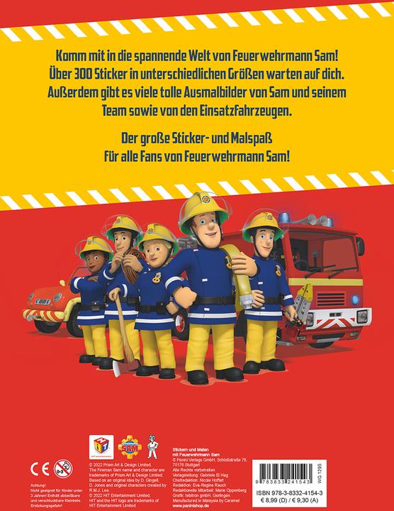 Actual product image Panini Feuerwehrmann Sam: Stickern und Malen mit Feuerwehrmann Sam