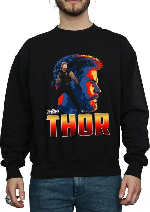 Avengers Infinity War Thor Charakter Baumwolle Sweatshirt
